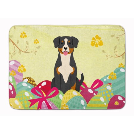 Carolines Treasures Easter Eggs Entlebucher Machine Washable Memory Foam Mat BB6038RUG